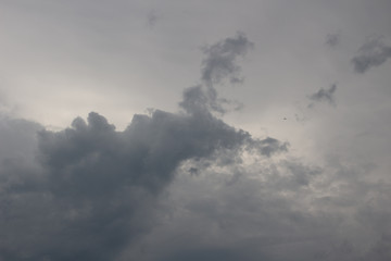 Himmel Wolken blau weiss