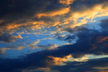 nice sunset sky