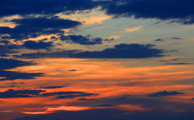 abstract evening sky