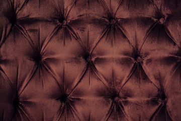 Fototapeta premium close up of a turquoise velvet sofa