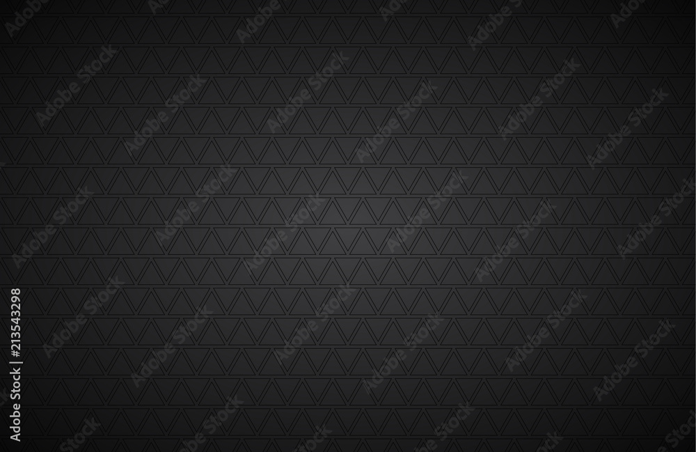 Wall mural black abstract background with rectangles, modern vector widescreen background, simple texture illus