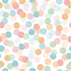 Cute seamless pattern with soap bubbles for kids. Background for children party