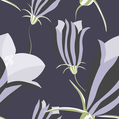 Bright modern floral pattern vector seamless