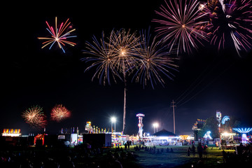 Obraz premium Coon Rapids, MN USA July 4, 2018 4th of July Fireworks
