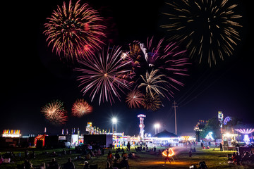 Coon Rapids, MN USA July 4, 2018 4th of July Fireworks