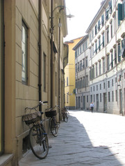 Typical italian street - Lucca - Tuscany - Italy