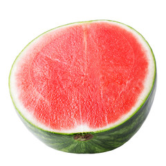 Half watermelon  isolated on white background