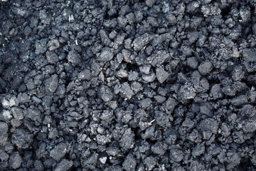 Background from black soil. Textured surface. Agriculture