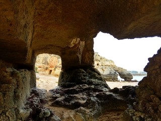 Küste der Algarve in Portugal
