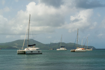 Sailboats at Fort-de-France, Martinique