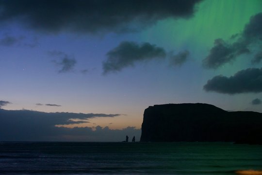 Faroe Islands Northern Lights in Tj&oslash;rnuv&iacute;k