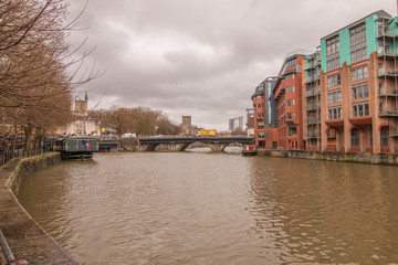 Naklejka premium Río Avon en Bristol, Somerset, Inglaterra