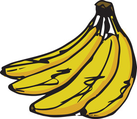 Sketch of a delicious banana