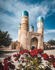 Chor Minor or Madrasah of Khalif Niyaz-kul. Bukhara, Uzbekistan - obrazy, fototapety, plakaty