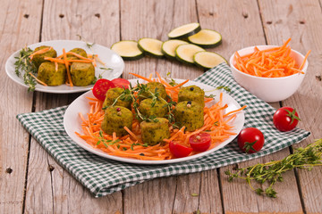 Vegetarian meatballs.