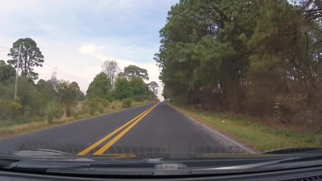 carretera recta y curvas 