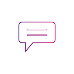 Bubble line, gradient icon