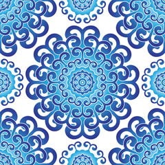 blue seamless pattern