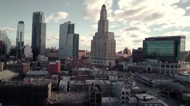 Rise up overlooking downtown brooklyn