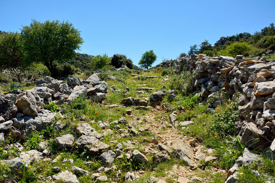 Long-distance Carian trail in Turkey.