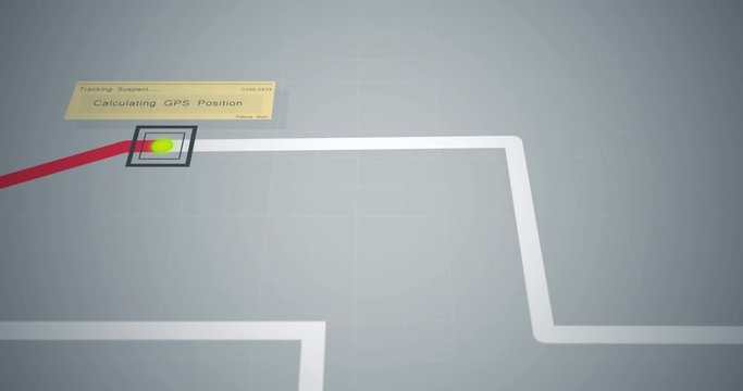 Police GPS tracker on a suspects car through back roads ALT