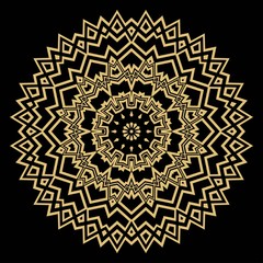 Colored Mandala. Vintage decorative elements. Hand drawn background. vector illustration.