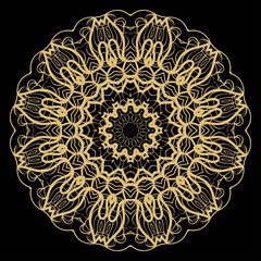 Vector mandala. Flower modern design. Vector illustration.
