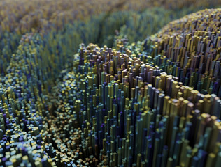 Abstract creative colorful 3d render geometric background