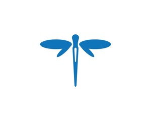 dragon fly logo icon vector
