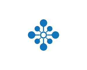 molecule logo icon vector design