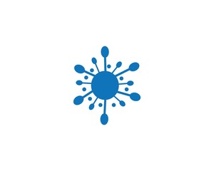 molecule logo icon vector design