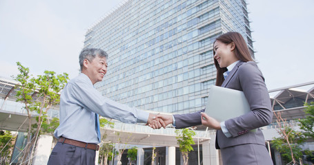 business people shake hands