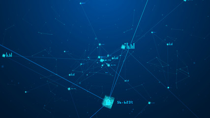 block chain concept.