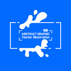 Minimal flat style poster with splashes background. Vector illustrationMinimal flat style poster with splashes background. Vector illustration