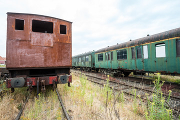 Fototapeta premium an train graveyard