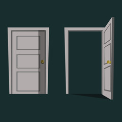 door illustration vector