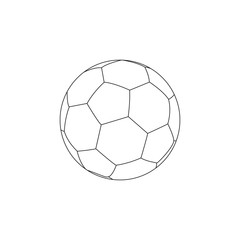 Fototapeta premium Vector soccer ball