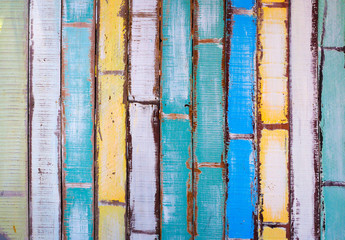 colorful vintage wooden background, backgrounds and texture concept