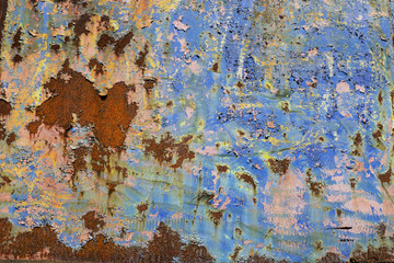 Rusty metal colorful background