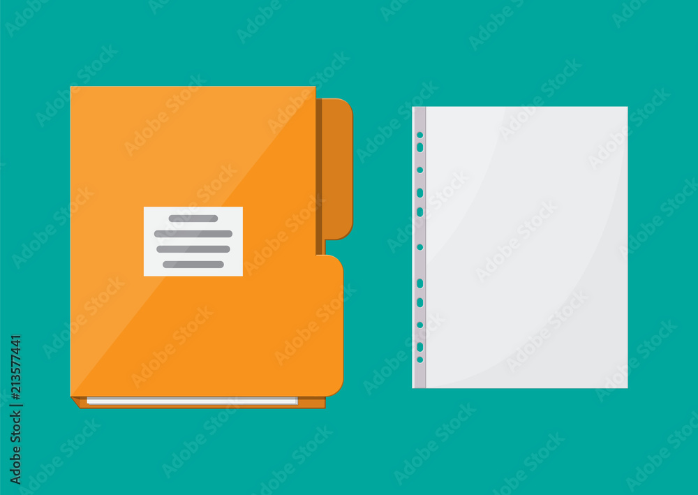 Poster folder for correspondence and file for document