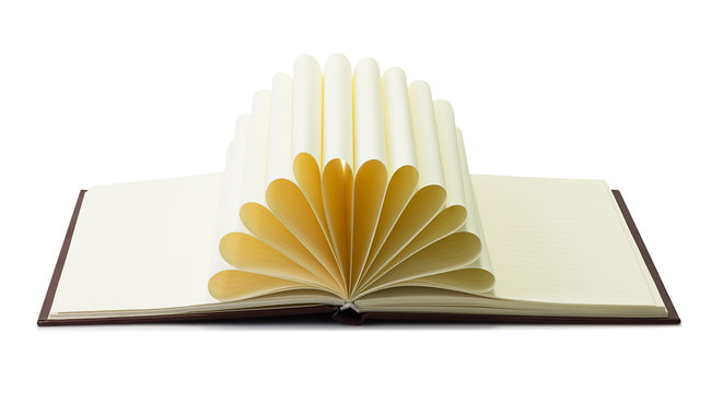 Creative book isolated