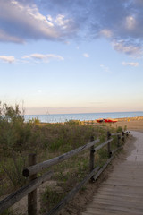 Fototapeta premium Weg zum Meer und Strand in Italien