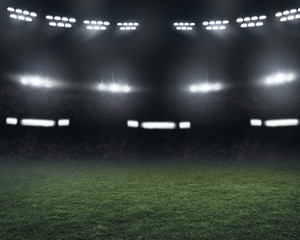 Naklejka premium Soccer stadium field