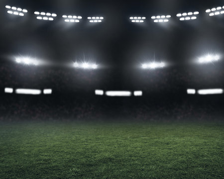Fototapeta Soccer stadium field