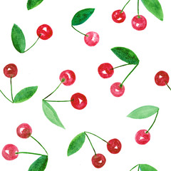 Cherry pattern isolated