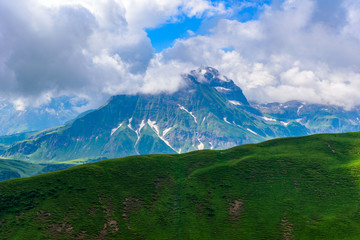 Mountain Scenery in the Alps of Austria - Hiking in the highland of Europe