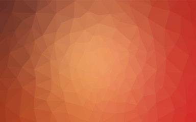Light Orange vector polygonal background.
