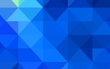 Obraz premium Light BLUE vector polygonal background.