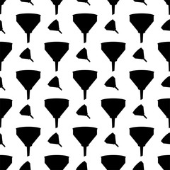 Funnel, Filter Icon Seamless Pattern