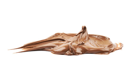 Spread chocolate cream butter isolated